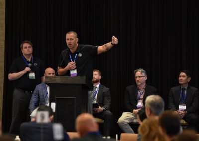 Jim Peterson, Principal Solution Advisor at ConnectWise, speaks at the 2024 Tech Valley Cybersecurity Symposium.
