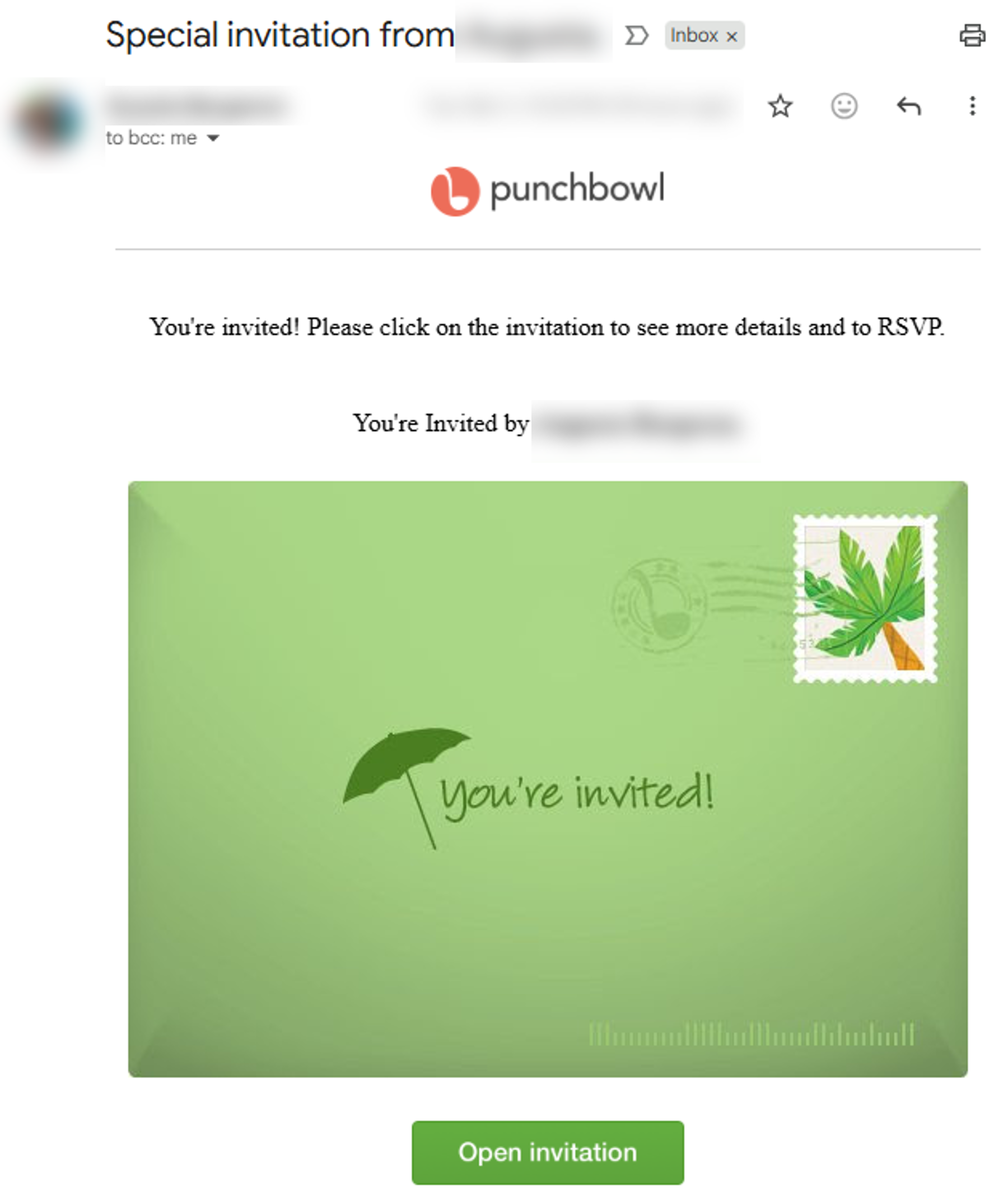 Punchbowl Phishing Scam